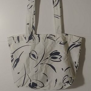 Blue white homemade bag